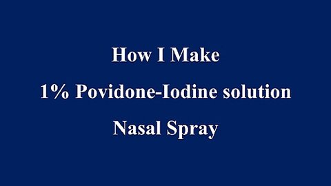 Iodine Nasal Spray