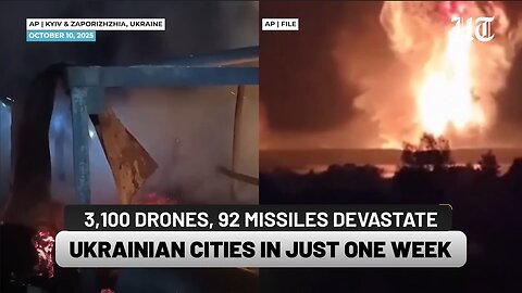 Russia's 3,100 Drones & 92 Missiles Test Trump Response? Zelensky Panics As Ukrainian Cities Burn