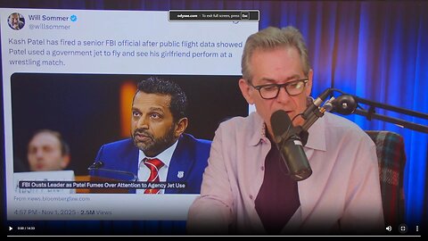 Kash Patel uses 60 mil jet for date night with honeypot▮The Jimmy Dore Show