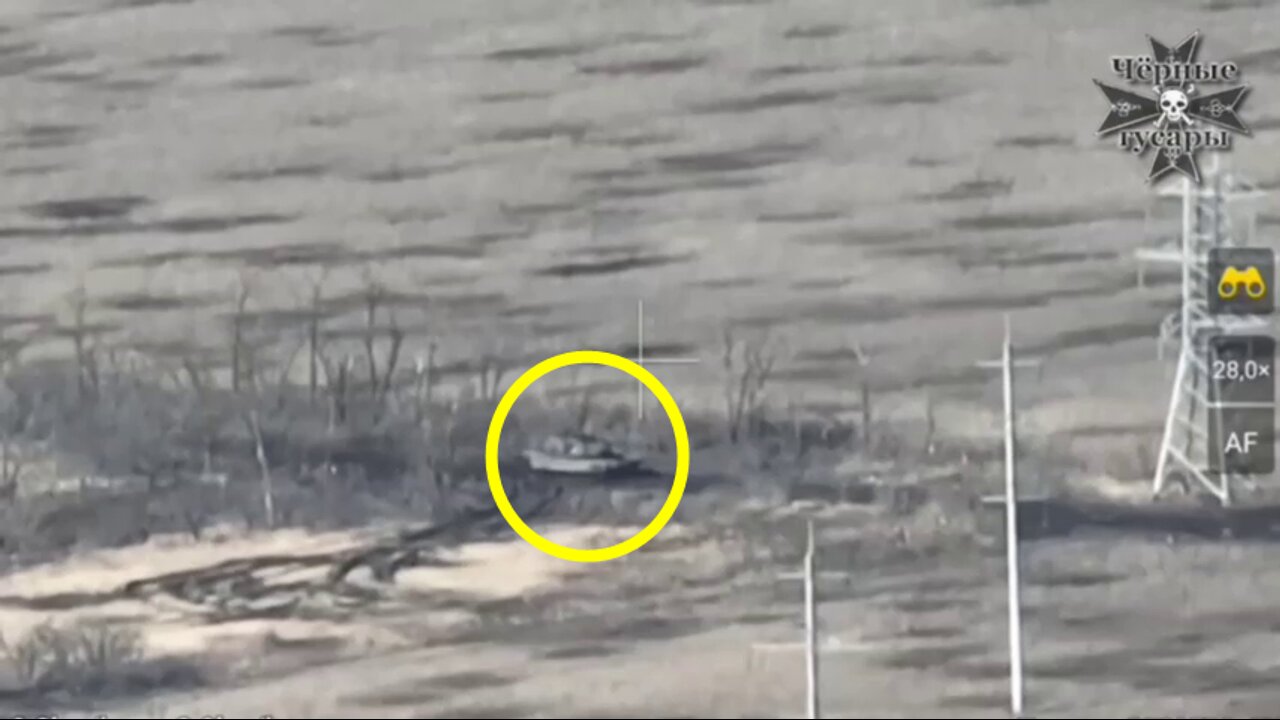 Russian army video of the search and destruction of the M1A1SA Abrams tank in the Avdeyevka