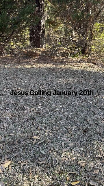 Jesus Calling January 20th!