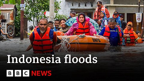 Floods hit Indonesia leaving 90 people dead | BBC News