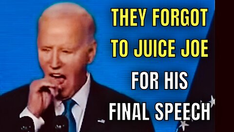 CONFUSION, SLURRING, YELLING - Biden’s FINAL SPEECH was filled with the usual elements 🤦‍♂️