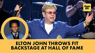 Elton John throws fit backstage at 2025 Rock & Roll Hall of Fame: 'My plane is waiting!'
