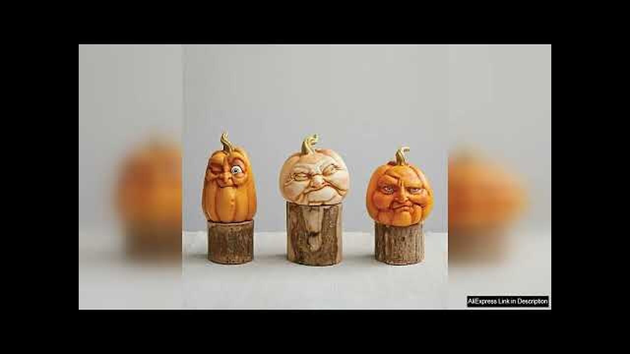 Custom Large Pumpkin Ghost Sculpture Halloween Holiday Decorative Fiberglass Plastic Review