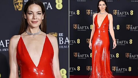 Michelle Monaghan Stuns in Red at the BAFTAs
