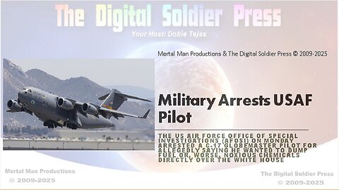 Military Arrests USAF Pilot. SG ANON NEWS