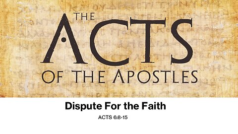 Dispute For the Faith