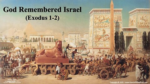 God Remembered Israel (Exodus 1-2) – A daily Bible study from www.HeartofAShepherd.com.