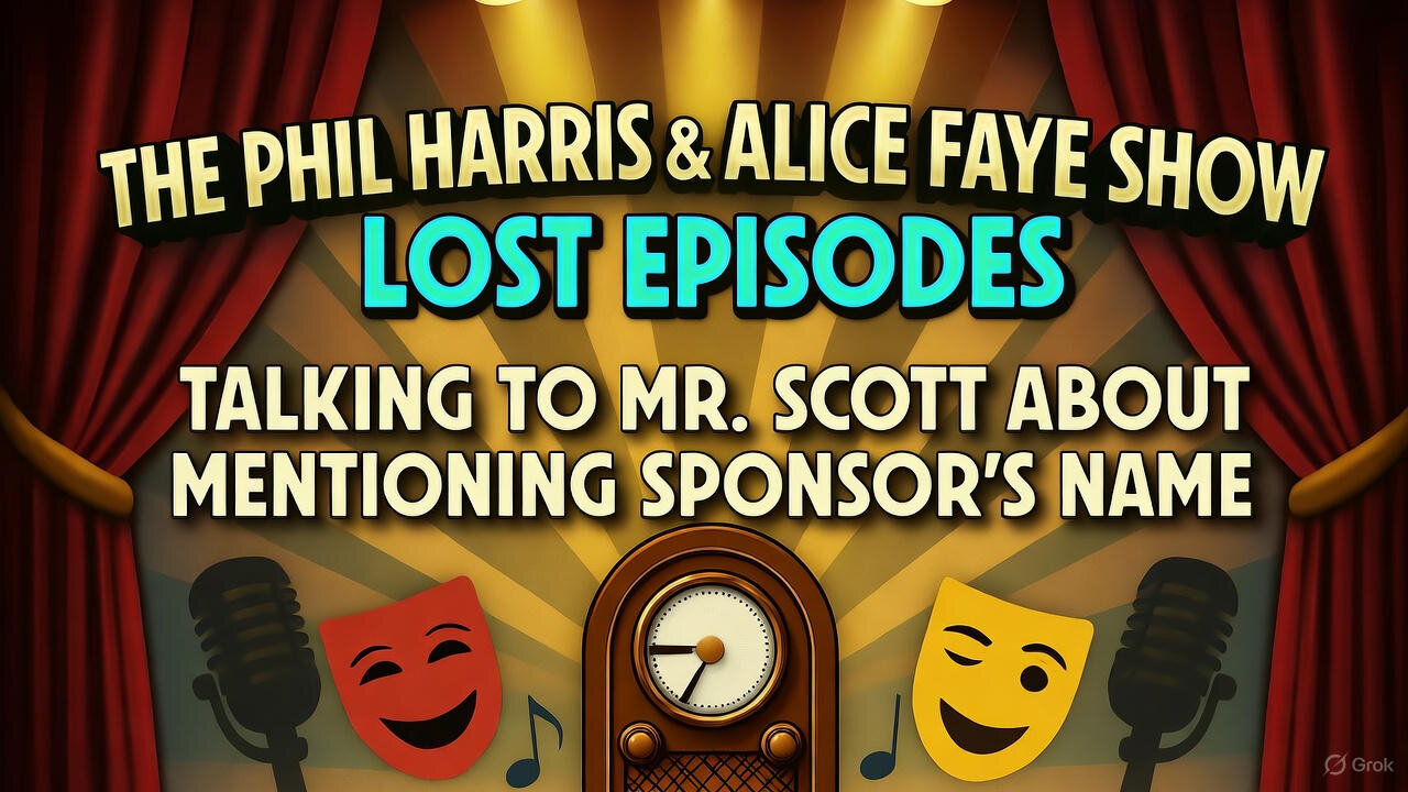 Phil Harris & Alice Faye Show - Talking To Mr. Scott About Mentioning Sponsor's Name