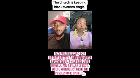 Why Doesn't The Black Church Teach Marriage???
			