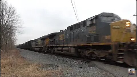 Three CSX Trains from Lodi, Ohio December 22, 2023 Part 2