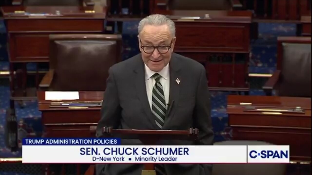 Chuck Schumer Complains About Trump's Address To The Nation