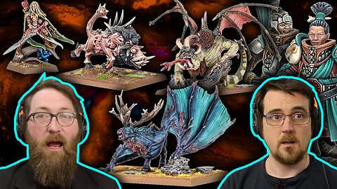 Old Warhammer Beastmen and Elf Miniatures - Grand Cathay - Tom and Ben