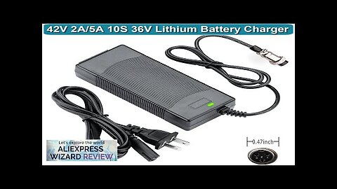 42V 2A 5A Hoverboard 10S 36 Volt Lithium Mod airwheel Power Charger Review