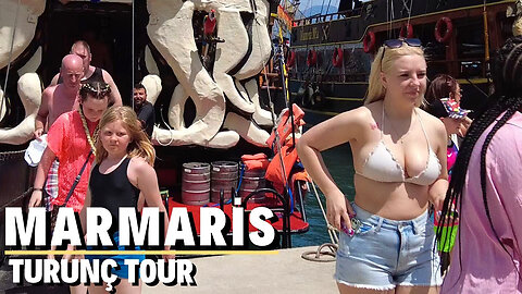 Marmaris Turunç Beach | May 2022 Muğla, Turkey [4K UHD 60 fps]