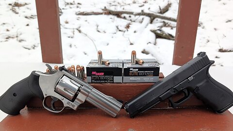 10mm VS .45 ACP - Sig Sauer Elite Defense (V-Crown) Ballistic Test