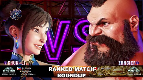Kuya Kalbo SF6 Ranked Roundup. Chun Li Master Rank [Hori Fight Stick]