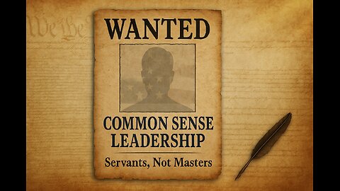 Wanted: Common Sense Leadership
