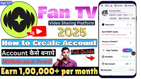 How to create Fantv Channel | Fantv | how to create fantv Account | fantv per account kaise bnaye