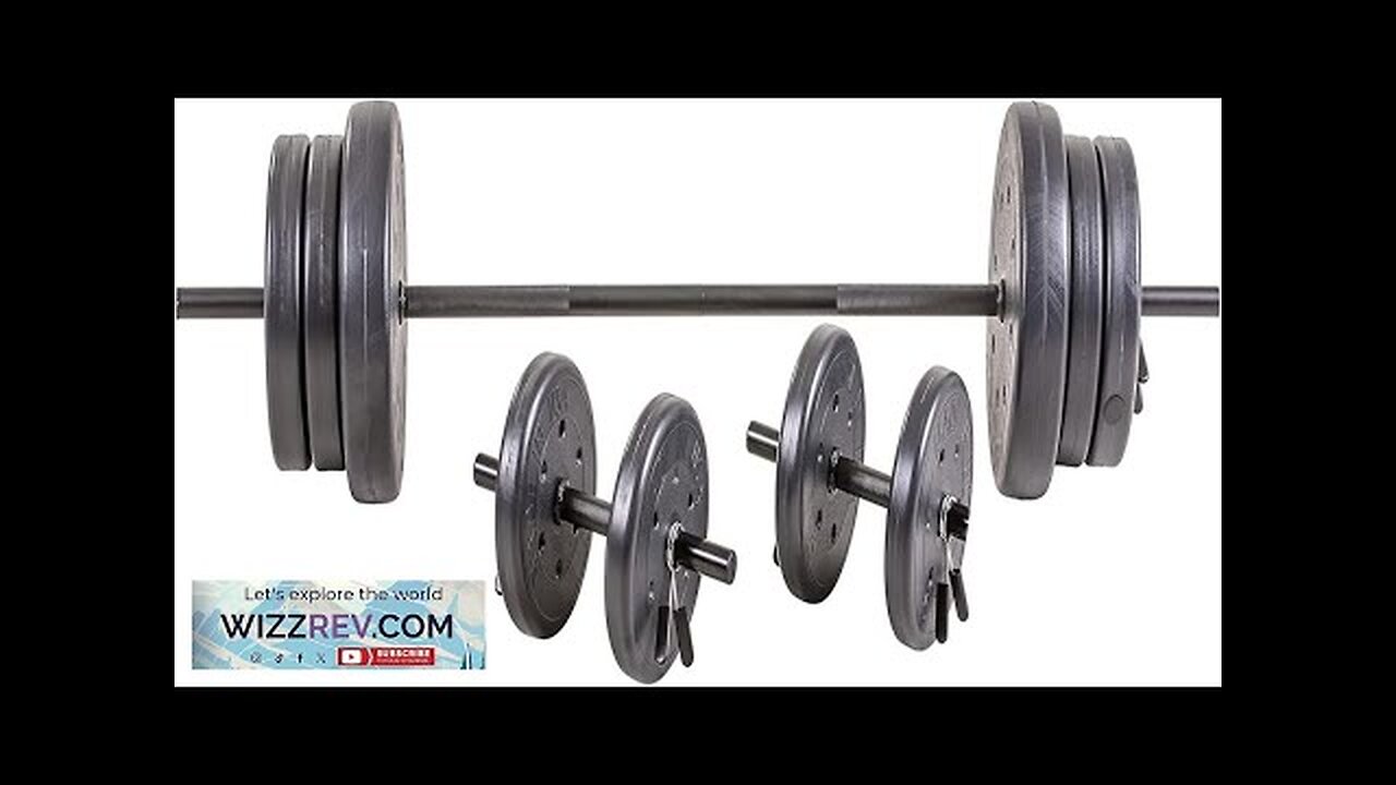 US Weight 105 Pound Barbell Weight Set for Home Gym| Adjustable Weight Review