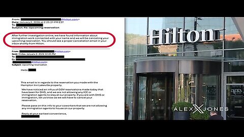 TREASON ALERT!!! Hilton Hotels Cancels Reservations For ICE Agents!