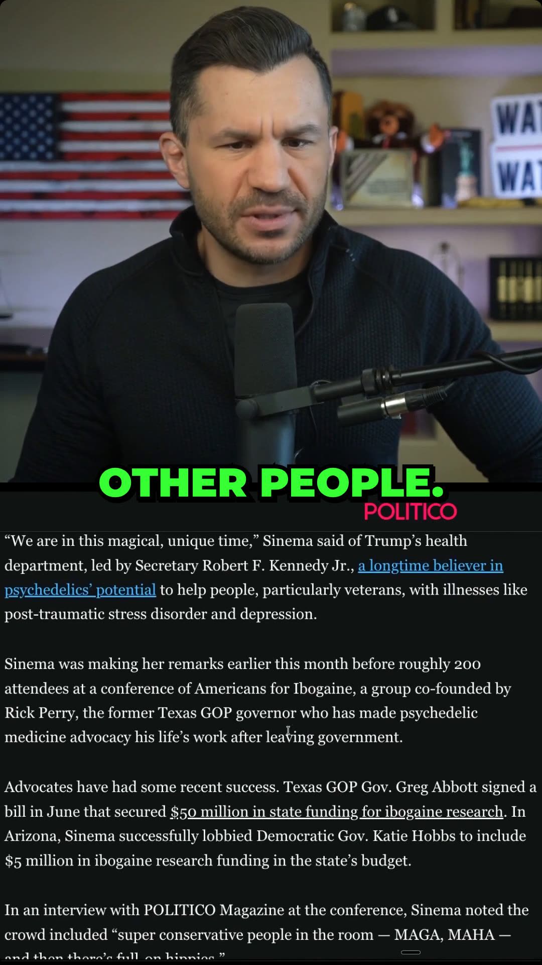 Sinema’s Psychedelic MAGA Twist