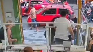 Attempted Robbery Of American Tourists In Colombia cuck fag boyfriend runs off