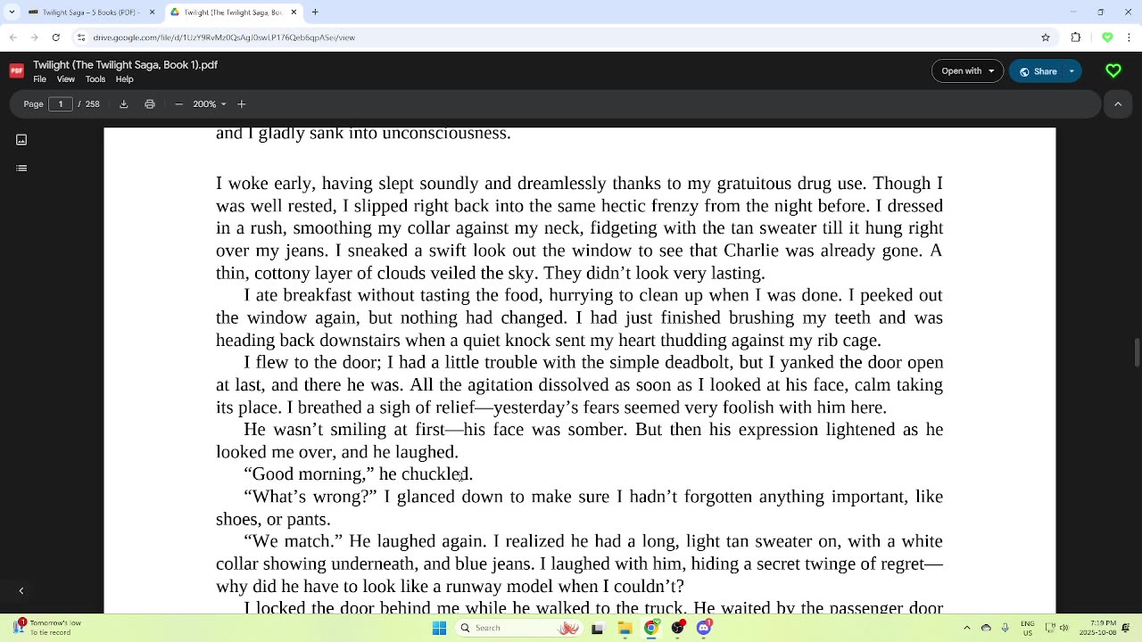 Twilight - Book 1 - chapter 12 - part 1