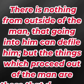 "It’s the Heart That Makes a Person Unclean" mark 7:15. #shortvideo #youtubeshorts #ytshorts #reels
