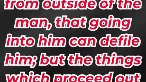 "It’s the Heart That Makes a Person Unclean" mark 7:15. #shortvideo #youtubeshorts #ytshorts #reels
