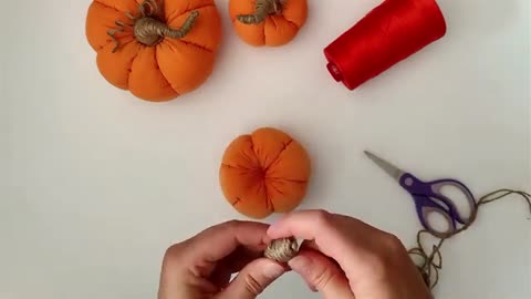 FABRIC PUMPKINS DIY: How to Easy Make Fabric Pumpkins?