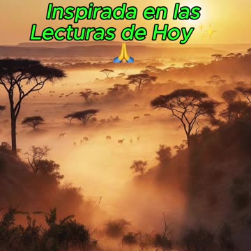 🙏✨ Oración Inspirada en las Lecturas de Hoy ✨🙏