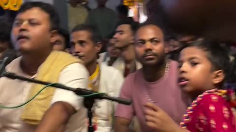 Temple kirtan at Iskcon Mayapur, India October 2025