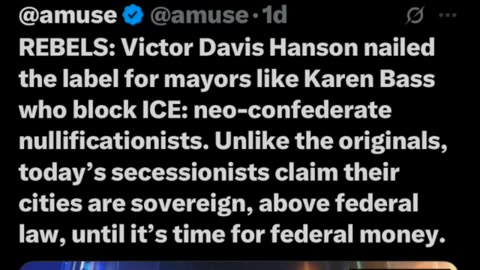 Victor Davis Hanson : Mayors Blocking ICE