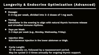 Thymulin Peptide Dosage Protocols (Immune Support & Longevity Optimization Guide)