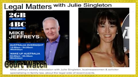 Legal Matters with Julie Singleton Lawyer on 2GB 4BC w Mike Jeffreys