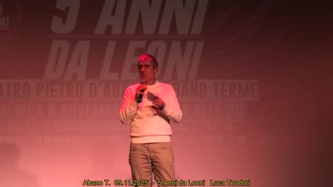 Abano T. 09.11.2025 - 5 Anni da Leoni con Riccardo Rocchesso