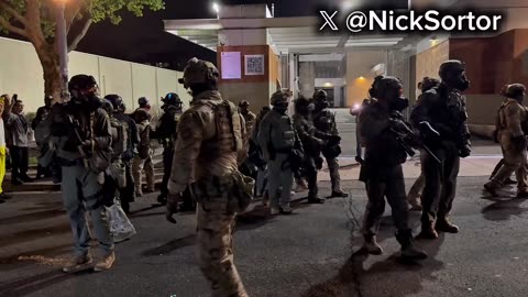🚨 FAFO ALERT: A degenerate leftist just jumped onto federal property at the Portland ICE facility and CHALLENGED agents to “do something about it”