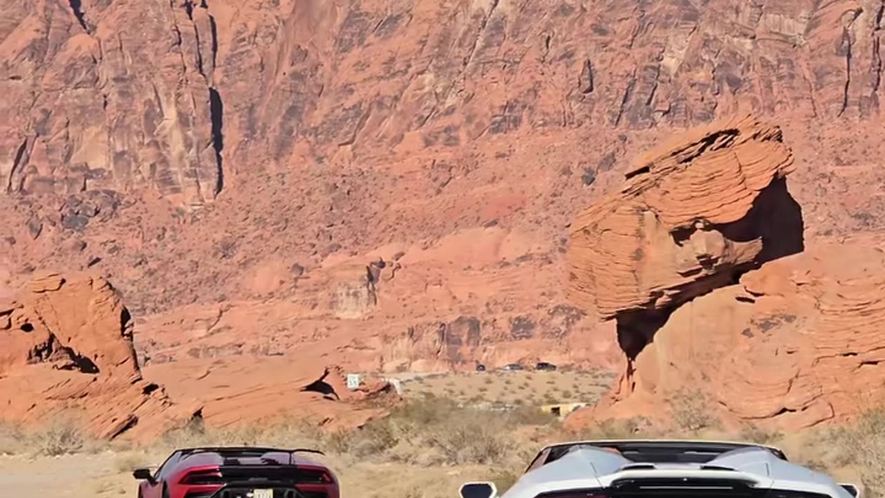 Lambo weekend excursion through the Valley of Fire