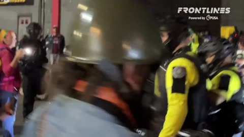 NTIFA: For the first time in three months Portland police are making arrests during ICE protests. 