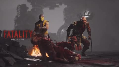 Mortal Kombat 1 - Baraka vs Rain (Fatality2)