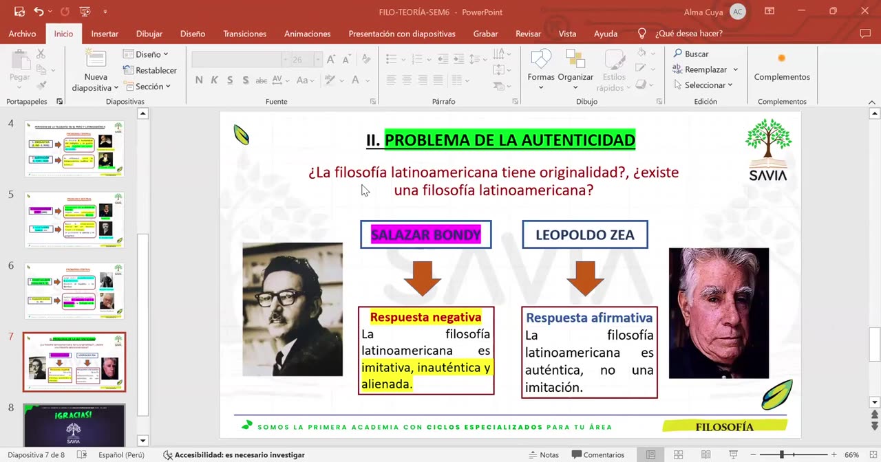 SAVIA REGULAR 2025 | Semana 06 | Filosofía