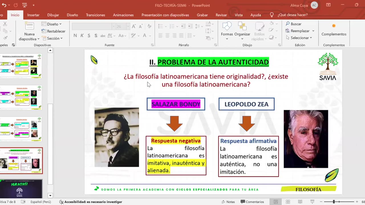 SAVIA REGULAR 2025 | Semana 06 | Filosofía