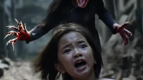 Terrifying Ghost with Long Tongue Chases 9-Year-Old Girl | #DocumentsAI77 #HorrorShort