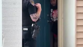 Police confront neighbor about stealing packages, denies it despite being on camera, tenant evicted