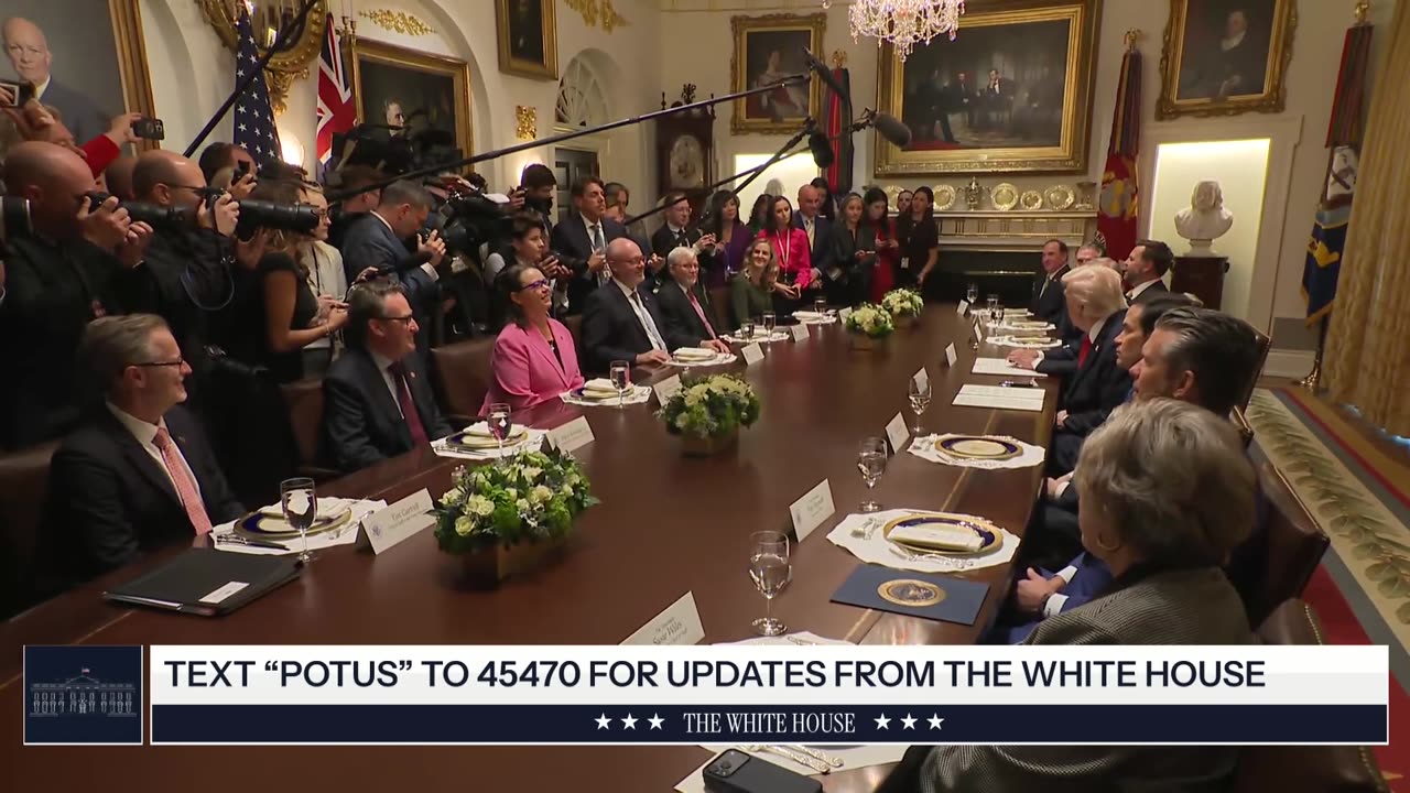 President Trump Participates in a Bilateral Lunch with the Prime Minister of Australia