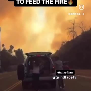 People were spotted throwing gasoline to fuel the fires in California…