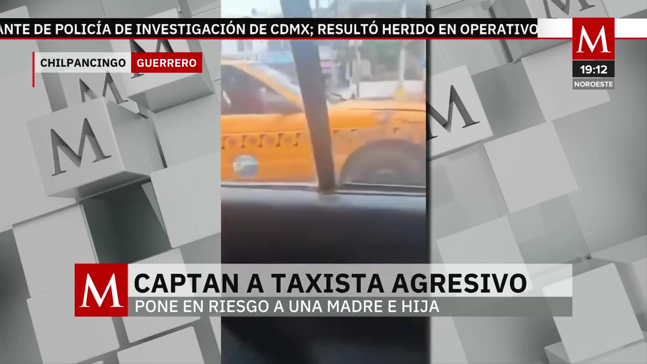 Vehículo persigue a una mujer con su hija mientras estaban estas en un taxi