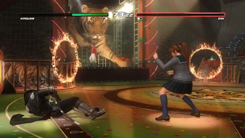Dead or Alive 5 Last Round: Kasumi (costume 23) vs Ein - 4K